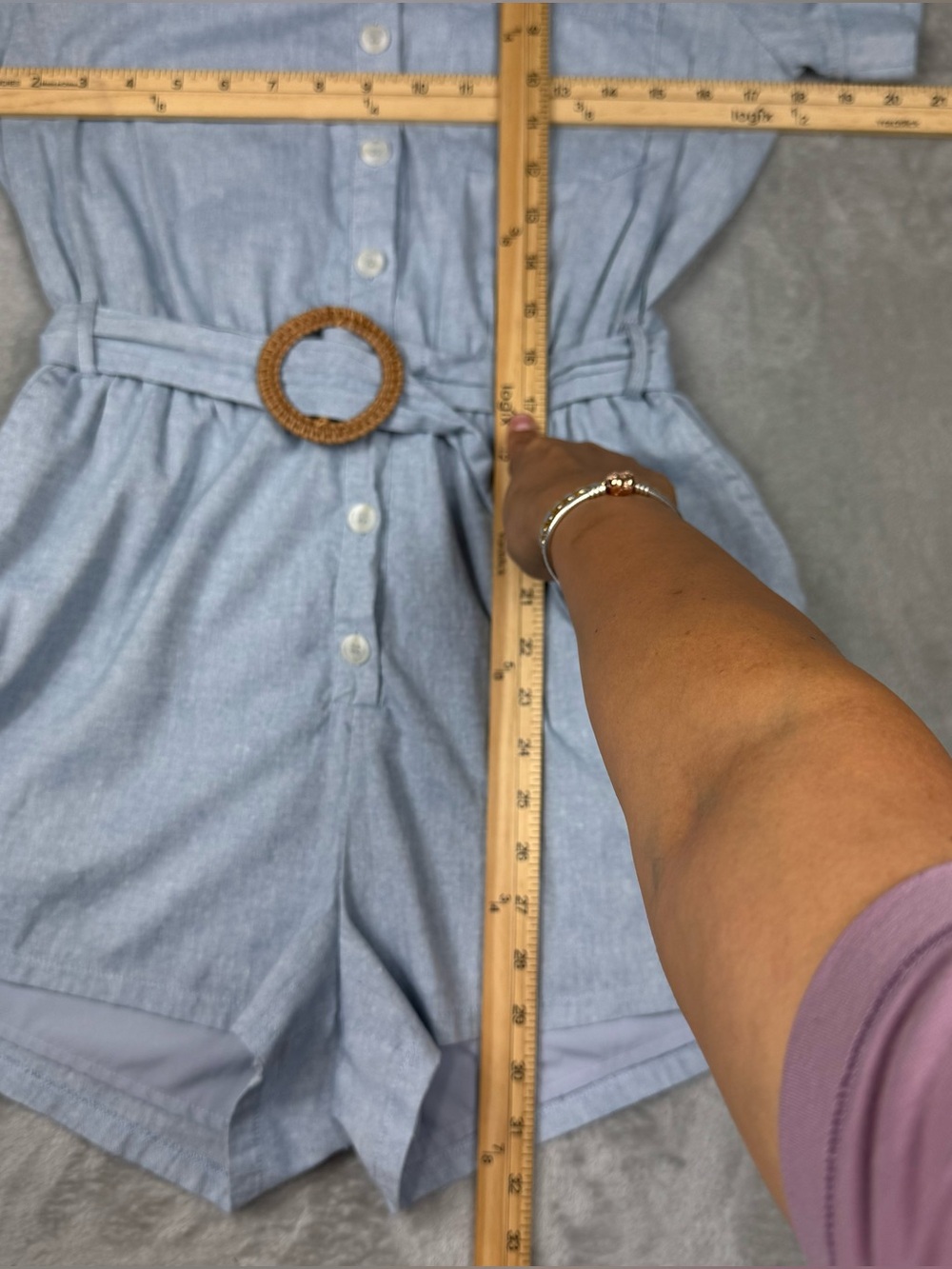 Lost+Wander linen romper sz S - Picture 3 of 13